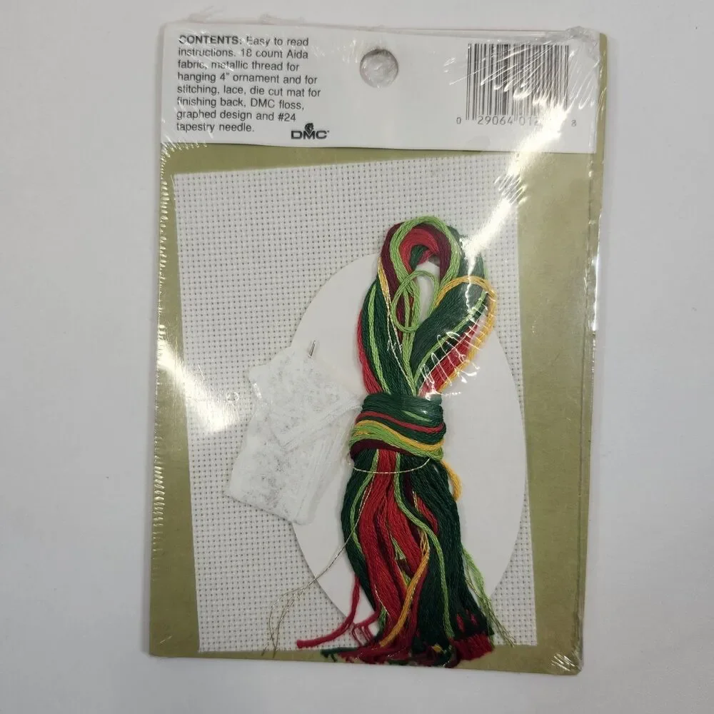 10 Designs for the Needle Counted Cross Stitch Lace Christmas Ornament Kits VTG